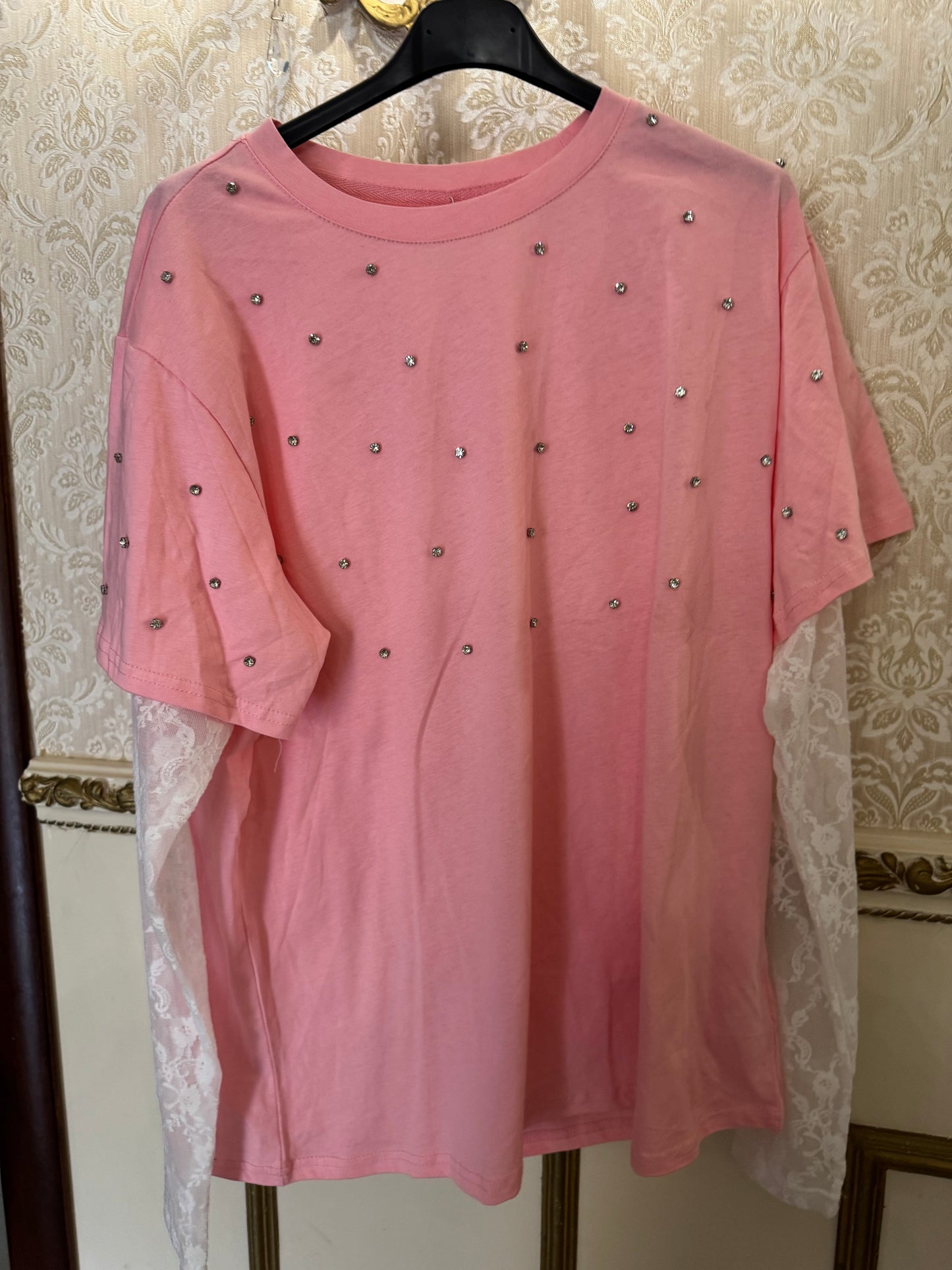 T-shirt con brillantini