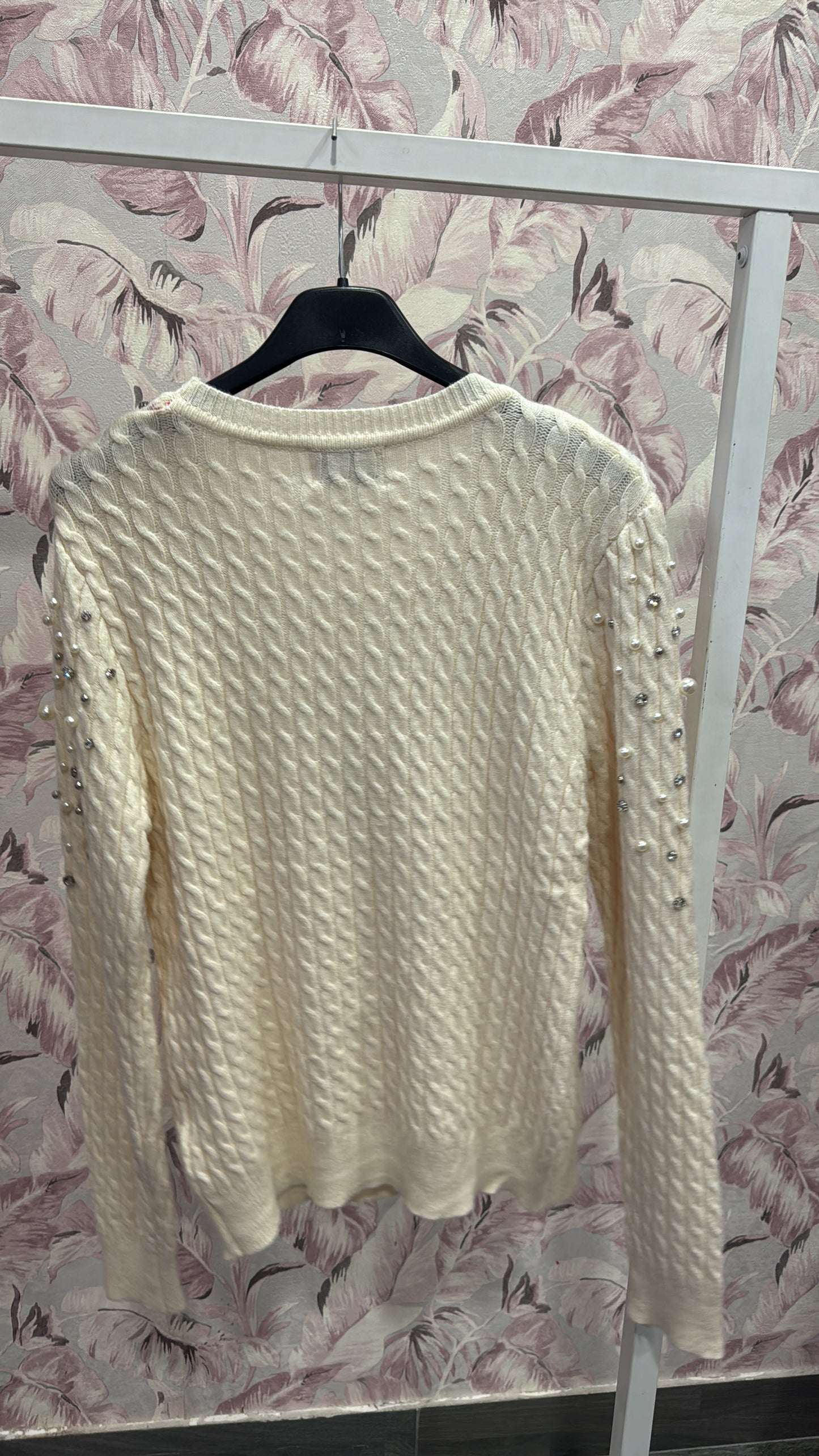 Maglione con perline