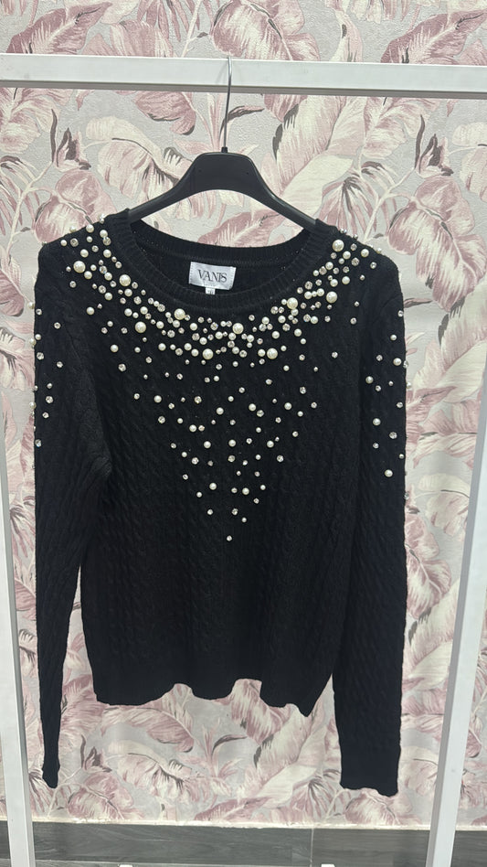 Maglione con perline