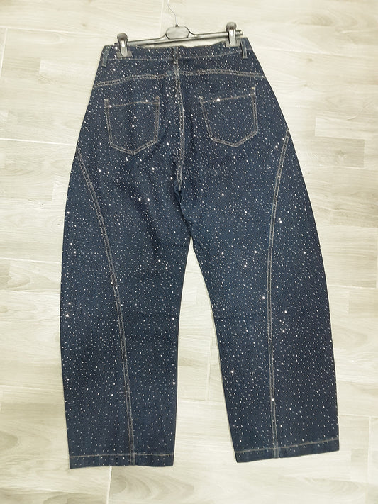 Jeans balloon brillantini